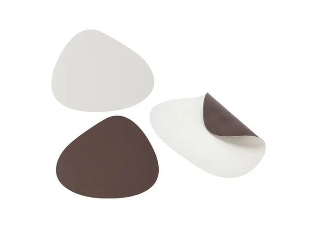 Tischset PVC Stone, Braun/Creme – Strapazierfähige Tischmatte | Stilvolle PVC Stone Tischdekoration TK Gruppe® Grosshandel 