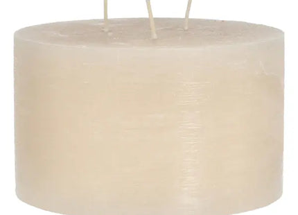 Cremefarbene Dreidocht-Kerze, Durchmesser 15cm - Sanftes Stilvolles Licht TK Gruppe® Grosshandel 