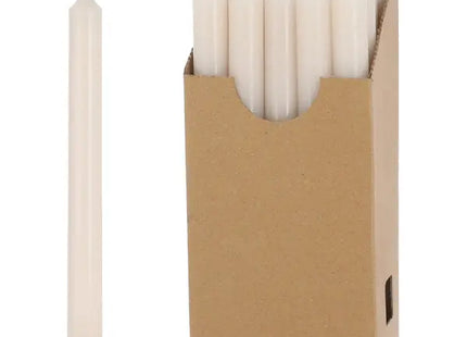 Cremefarbene Stabkerzen, 22cm, 20er Set im Display - Elegante Beleuchtung TK Gruppe® Grosshandel 