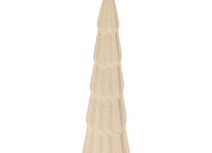 Cremefarbener Sand-Weihnachtsbaum, ca. 30cm Höhe - Festliche Deko für Tische & Regale TK Gruppe® Grosshandel 
