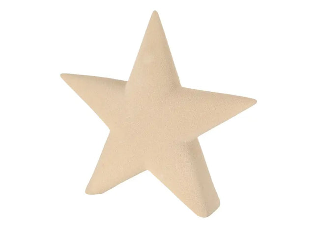 Cremefarbener Sandstern, ca. 23x23cm - Dekorative Wanddekoration für ein stilvolles Ambiente TK Gruppe® Grosshandel 