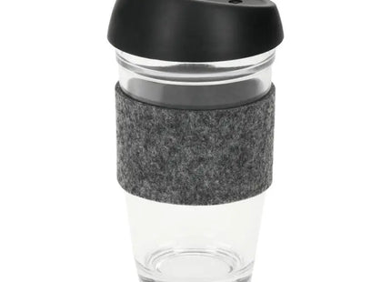 Cristallo Großer Glaskaffeebecher 500 ml, Klar & Elegant für den Alltag TK Gruppe® Grosshandel 