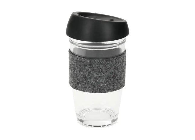 Cristallo Großer Glaskaffeebecher 500 ml, Klar & Elegant für den Alltag TK Gruppe® Grosshandel 