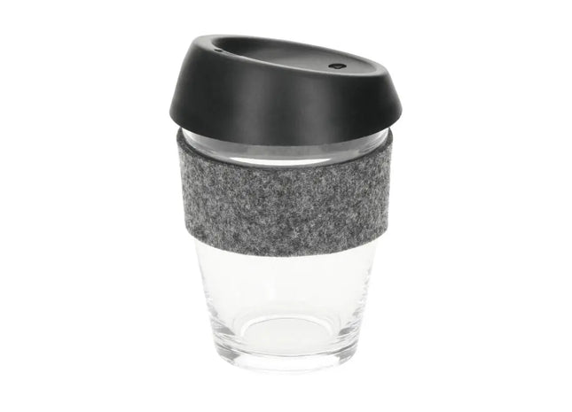 Cristallo Kleiner Glaskaffeebecher 300 ml, Transparent & Stilvoll für den Genuss TK Gruppe® Grosshandel 