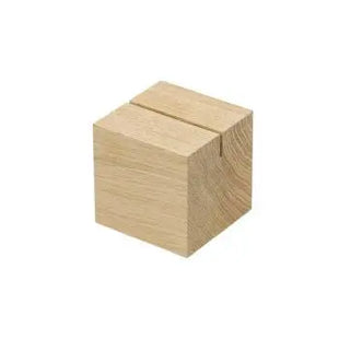 Cube Holzmenükartenhalter in Naturfarbe – Stilvoll & Funktional TK Gruppe® Grosshandel 