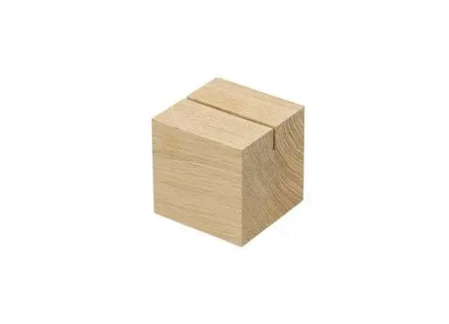 Cube Holzmenükartenhalter in Naturfarbe – Stilvoll & Funktional TK Gruppe® Grosshandel 