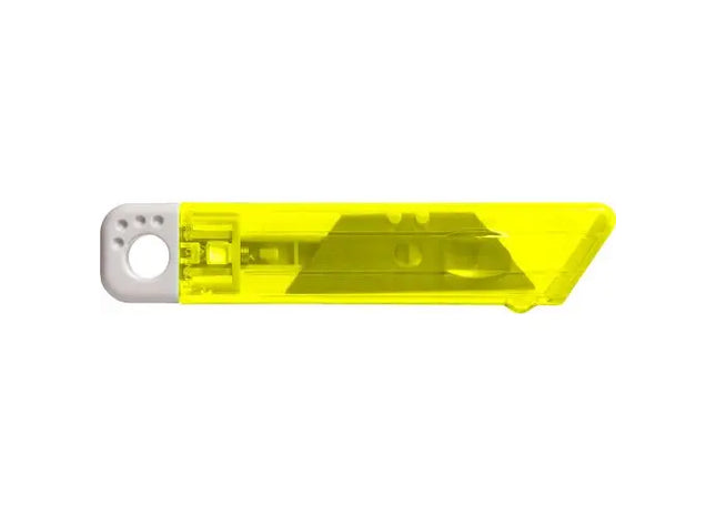 Cutter-Messer mit Federkernautomatik aus Kunststoff Griffin - Gelb für präzise und sichere Schnitte TK Gruppe® Grosshandel 