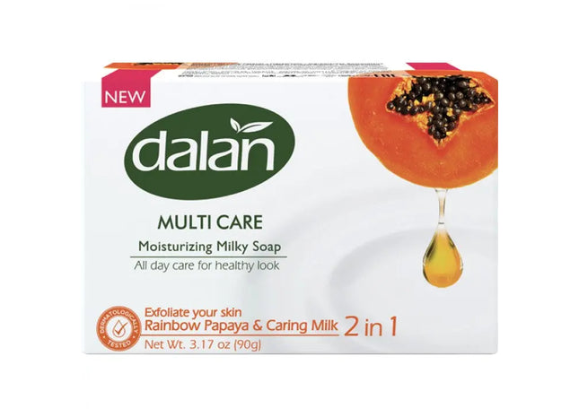 DALAN Multi Care Seife mit Papaya, 90g - Pflegende & Erfrischende Hautreinigung TK Gruppe® Grosshandel 