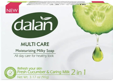 DALAN Seife Multi Care, Gurke & Milch, 90g - Erfrischende Pflege TK Gruppe® Grosshandel 
