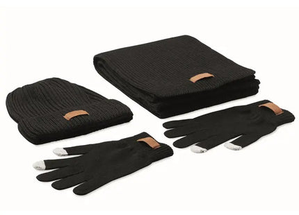 DENALI RPET Winter-Accessoires Set in Schwarz – Nachhaltig & Stilvoll TK Gruppe® Grosshandel 