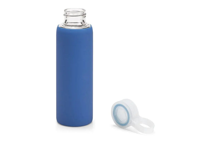 DHABI Kompakte Glas-Sportflasche, 380ml - Ozeanblau TK Gruppe® Grosshandel 