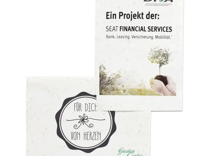 DIN A5 Bedrucktes Samenpapier mit Blumenmischung - Öko-Freundlich TK Gruppe® Grosshandel 