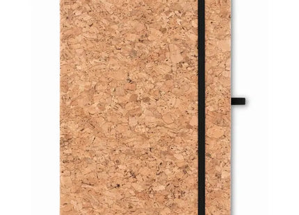 DIN A5 Notizbuch mit Kork SUBER - Schwarz, Umweltfreundliches Tagebuch, Elegantes Design TK Gruppe® Grosshandel 