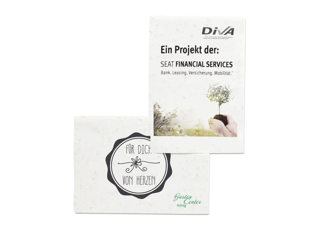 DIN A7 Bedrucktes Samenpapier mit Blumenmischung - Nachhaltig & Kreativ TK Gruppe® Grosshandel 