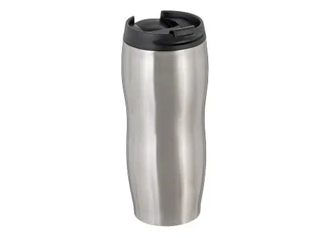 DINTON Edelstahl Thermobecher - Silber, Elegant & Robust TK Gruppe® Grosshandel 