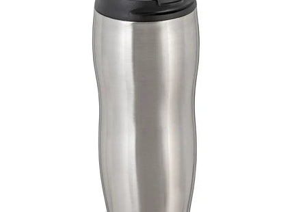 DINTON Thermobecher – eleganter Isolierbecher in Silber, ideal für unterwegs TK Gruppe® Grosshandel 
