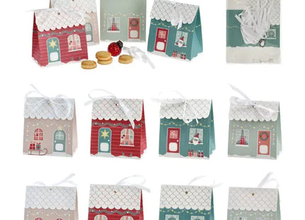 DIY Adventskalender Bastelset - Hausdesign, 48-tlg. Weihnachts-Countdown Set für Kinder & Erwachsene TK Gruppe® Grosshandel 