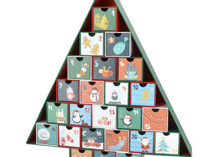 DIY-Adventskalender mit Schubladenboxen, kreative Bastelidee, ca. 50 cm hoch TK Gruppe® Grosshandel 