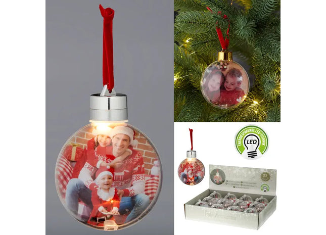 DIY LED Weihnachtsbaumkugel, Durchmesser ca. 8 cm TK Gruppe® Grosshandel 