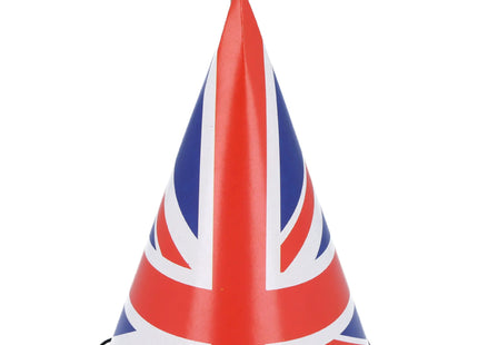 DIY Montage Union Jack Cone Hut, 16,5 cm, britisches Partyzubehör TK Gruppe® Grosshandel 