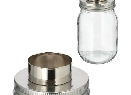 DIY Silberner Schraubdeckel Teelichthalter, 7 cm Durchmesser - Anpassbares Dekor TK Gruppe® Grosshandel 