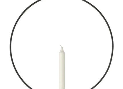 DIY Stabkerzenhalter Ring, Schwarz, Durchmesser ca. 40 cm – Flexibles Dekor TK Gruppe® Grosshandel 