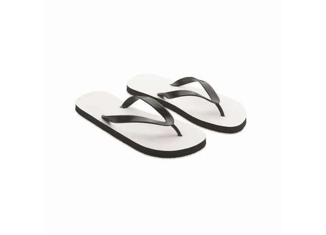 DO MEL Sublimations-Zehensandalen in Schwarz Modisch & Komfortabel TK Gruppe® Grosshandel 