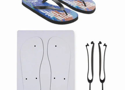 DO MEL Sublimations-Zehensandalen in Schwarz – Anpassbar & Modern TK Gruppe® Grosshandel 