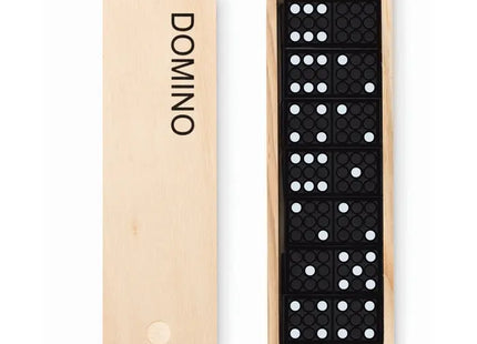 DOMINO Klassisches Holz-Dominospiel - Zeitloser Spielspaß für die ganze Familie TK Gruppe® Grosshandel 