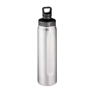 DOVER Thermotrinkflasche, Edelstahl Vakuumisoliert, 650 ml - Schwarz & Silber TK Gruppe® Grosshandel 