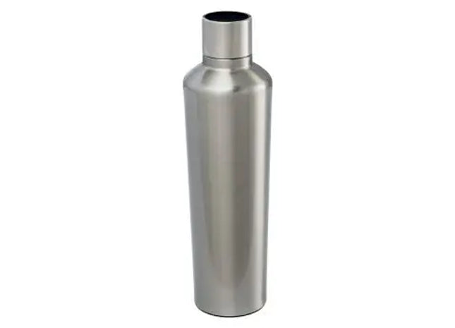 DRINQEO 770 Thermotrinkflasche, 770 ml - Schwarz & Silber, Stilvoll Isoliert TK Gruppe® Grosshandel 