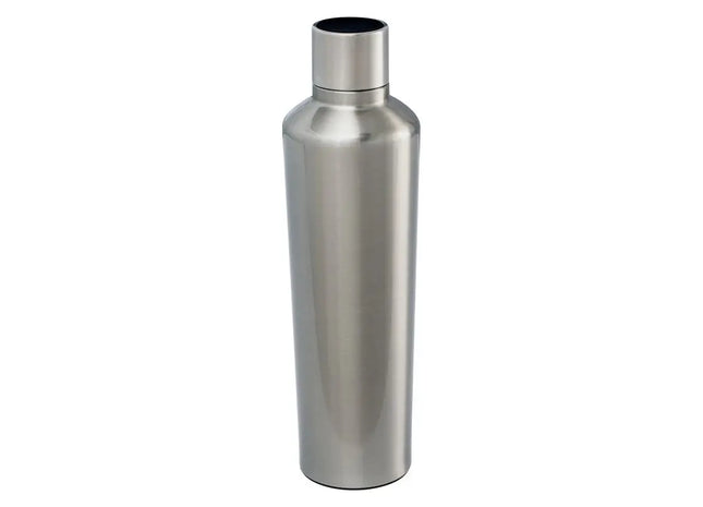 DRINQEO 770 ml Thermotrinkflasche, Silber-Schwarz TK Gruppe® Grosshandel 