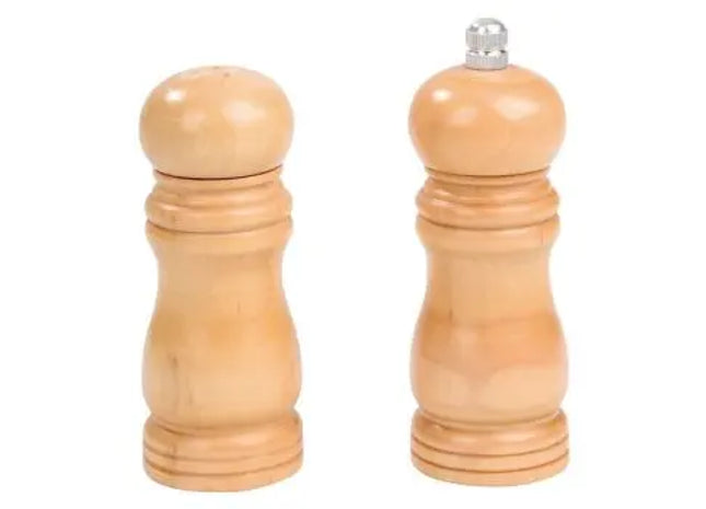 DUO SPICE Set: Salzstreuer und Pfeffermühle in Braun - Elegantes Gewürzduo TK Gruppe® Grosshandel 