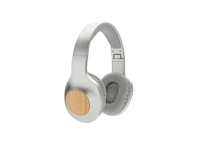 Dakota Bambus Funk-Kopfhörer - Doppelgrau TK Gruppe® Grosshandel 