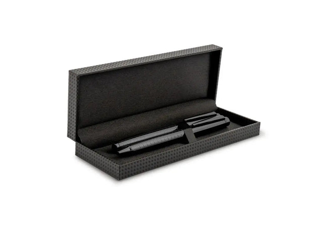 Dallas Kugelschreiber- und Rollerball-Set in Schwarz - Elegantes Schreibduo TK Gruppe® Grosshandel 