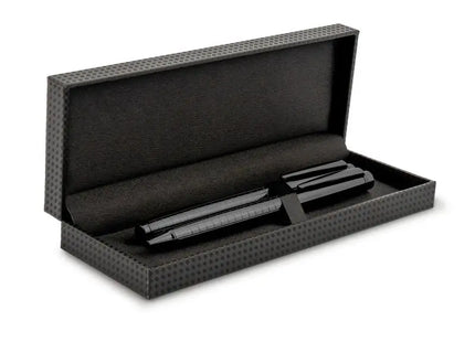 Dallas Schreibset: Kugelschreiber & Rollerball in Schwarz – Elegant & Modern TK Gruppe® Grosshandel 