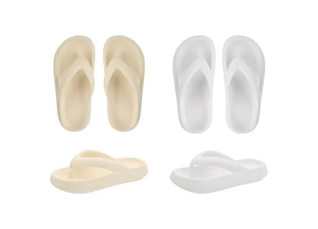 Damen Flip-Flops mit Wolkenmuster - Bequeme Sommer-Schlappen, 2er Set TK Gruppe® Grosshandel 