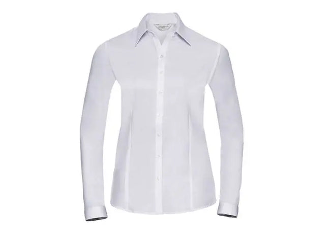 Damen Langarm-Hemd, Maßgeschneidert, Herringbone-Muster, Elegant TK Gruppe® Grosshandel 
