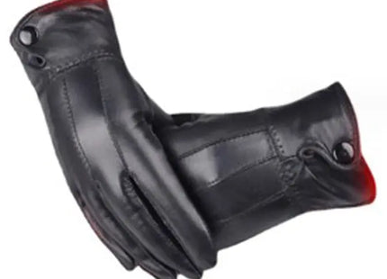 Damen Lederhandschuhe, Uni Schwarz, Elegant & Vielseitig - 100 Zeichen TK Gruppe® Grosshandel 