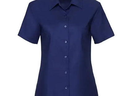 Damen Oxford-Hemd mit Kurzarm, Klassisches Design, Vielseitig TK Gruppe® Grosshandel 