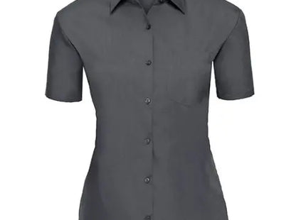 Damen Polycotton Popelin-Hemd, Kurzarm, Klassisches Design TK Gruppe® Grosshandel 