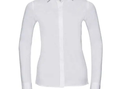 Damen Stretch-Hemd, Langarm, Tailliert, Ultimative Elastizität TK Gruppe® Grosshandel 