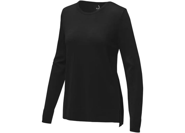 Damen-Sweater Merrit, Rundhals-Pullover in modischem Design, 100% Baumwolle TK Gruppe® Grosshandel 