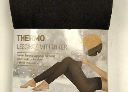 Damen Thermostrumpfhose, Wärmend Gefüttert, in Nude und Schwarz - 100 Zeichen TK Gruppe® Grosshandel 