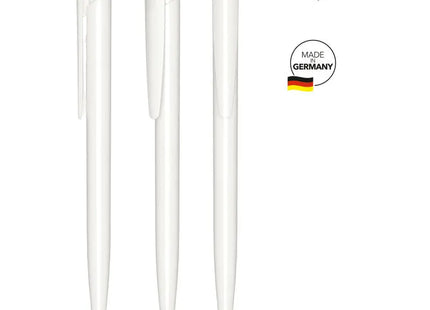 Dart Polished Druckkugelschreiber in Weiß - Glänzend & Modern TK Gruppe® Grosshandel 