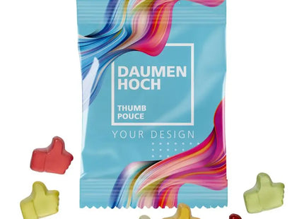 Daumen hoch Fruchtgummiaktion: 10g Tüten – Positiver Snack TK Gruppe® Grosshandel 