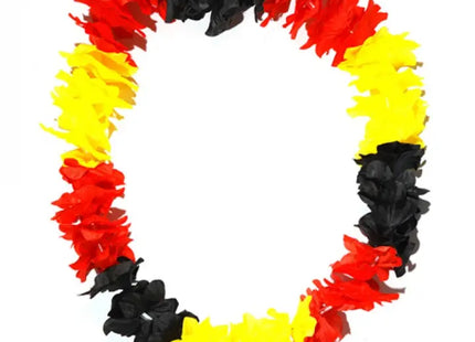 De Luxe Blumenkette für Fans, Deutschlandfarben, ca. 110cm - Hochwertige Fandekoration TK Gruppe® Grosshandel 