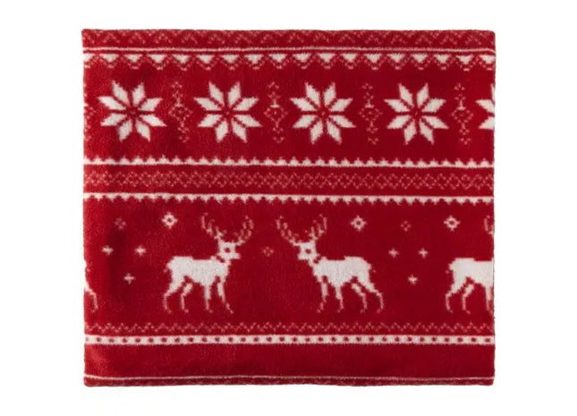 Decke aus Fleece Jane - Rote Decke für warme und gemütliche Stunden TK Gruppe® Grosshandel 