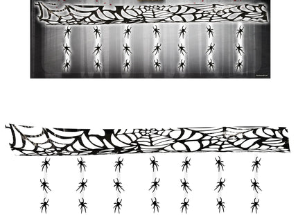 Deckendekoration mit Spinnen – 3 m, gruselige Halloween-Dekoration TK Gruppe® Grosshandel 