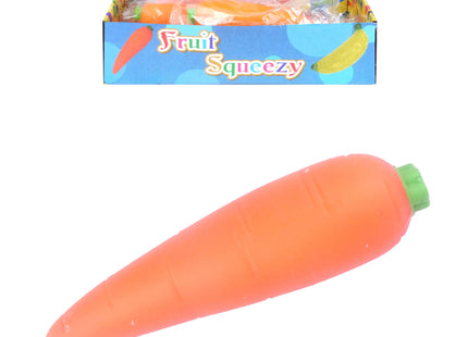 Dehnable Squeeze Karotte 11 cm – Flexibles Stressspielzeug für Kinder & Erwachsene TK Gruppe® Grosshandel 
